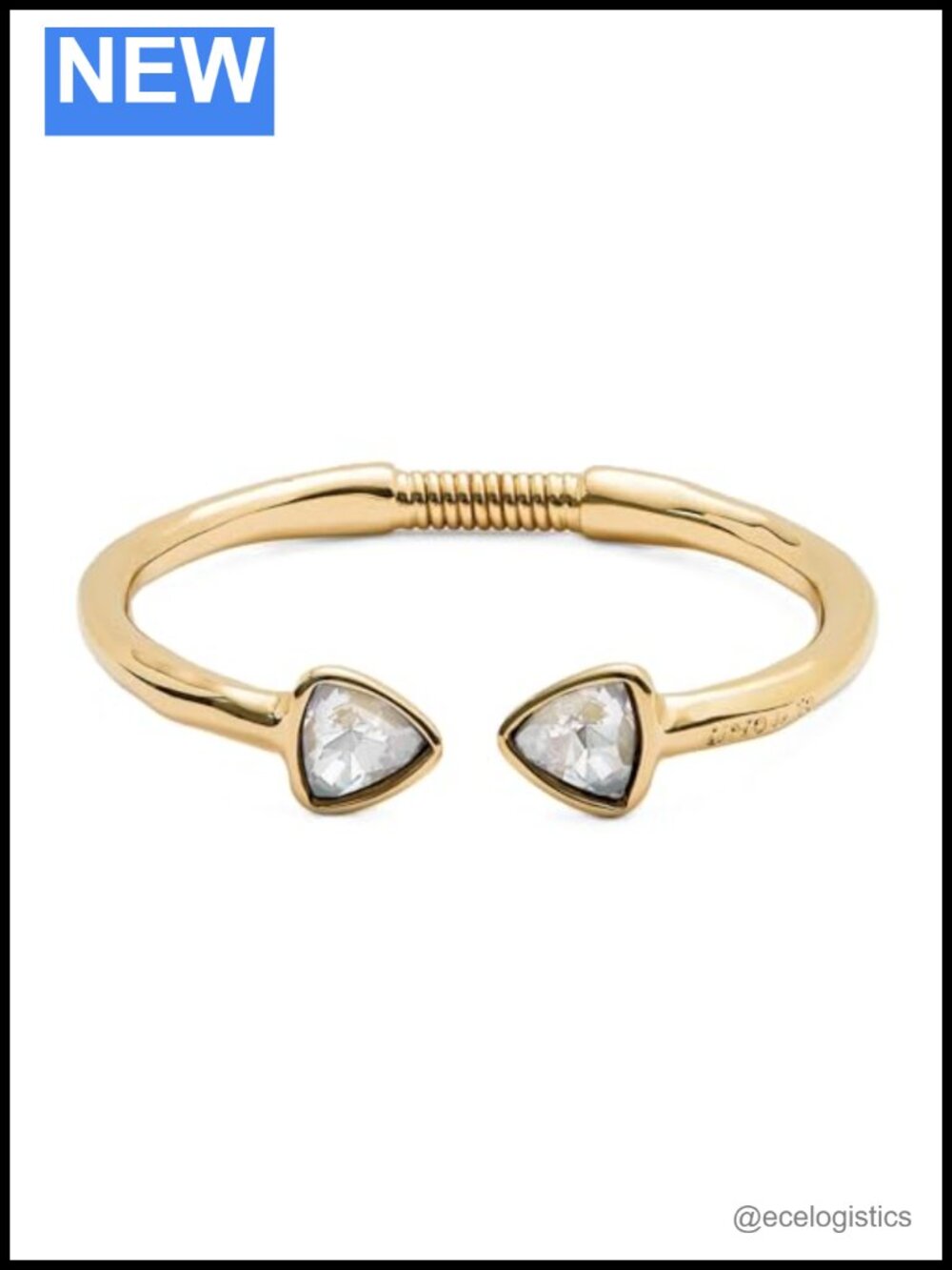 18K Gold-Plated Multicolored Crystal Cuff Bracelet
